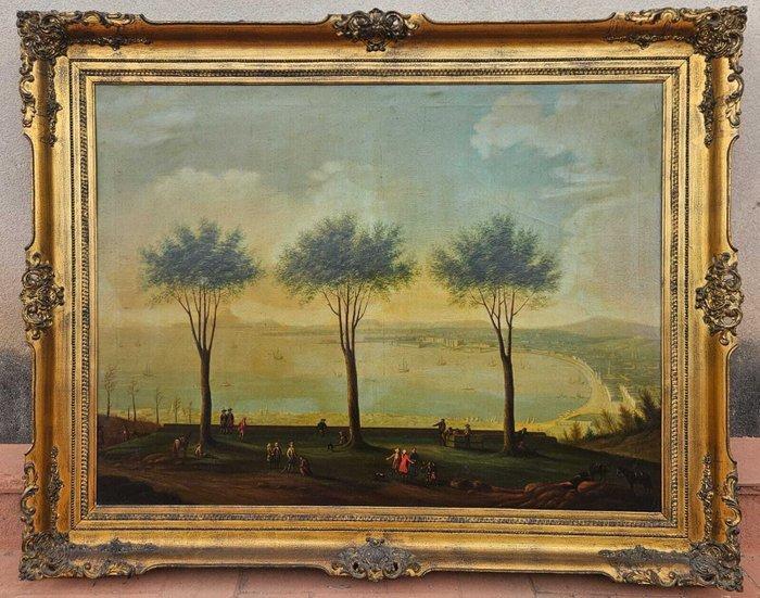 Antonio Joli (1700-1770), Navolger van - Personajes en la, Antiek en Kunst, Kunst | Schilderijen | Klassiek