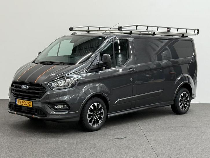 Ford Transit Custom 320 2.0 TDCI L2H1 Sport, Auto's, Bestelauto's, Lease, Automaat, Overige kleuren, Financial lease, Leder en Stof