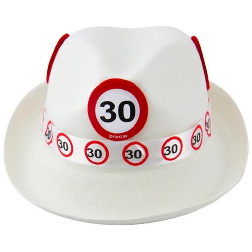 Hoed 30 Jaar Verkeersbord, Hobby en Vrije tijd, Feestartikelen, Nieuw, Verzenden