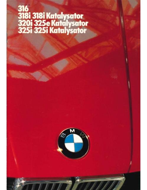 1986 BMW 3 SERIE SEDAN BROCHURE DUITS, Boeken, Auto's | Folders en Tijdschriften, BMW