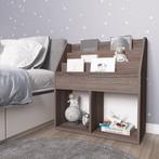 vidaXL Kindertijdschriftenrek 71x30x78,5 cm hout grijs en, Huis en Inrichting, Woonaccessoires | Krantenbakken en Lectuurbakken