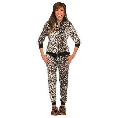 From PB with Love Velours Huispak met Panterprint, Kleding | Dames, Pyjama's, Nieuw, Verzenden