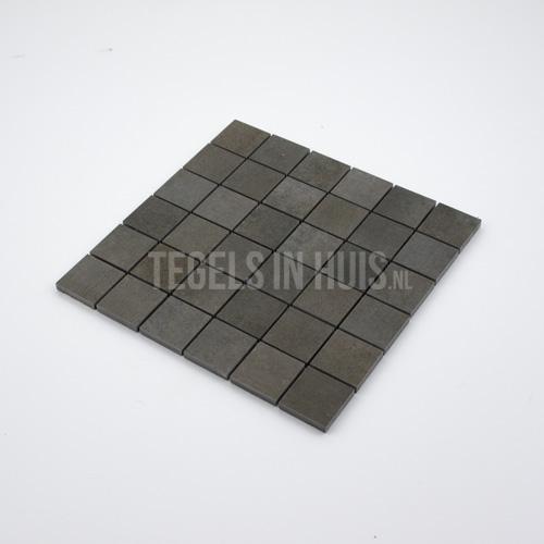 Mozaiek tegel antraciet 5x5 cm keramiek, Doe-het-zelf en Verbouw, Tegels, Nieuw, 10 m² of meer, Keramiek, Ophalen of Verzenden