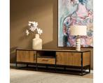 TV-meubel Denver | Mango Metaal | 180 cm, Huis en Inrichting, Kasten | Televisiemeubels, Ophalen of Verzenden, Nieuw