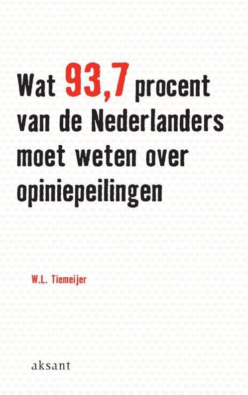 Wat 93.7 procent van de Nederlanders moet wete 9789052602806, Boeken, Studieboeken en Cursussen, Zo goed als nieuw, Verzenden