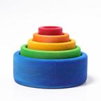 Grimms - Houten Stapel Bakjes Regenboog 5 stuks, Nieuw