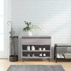 vidaXL Schoenenkast 70x36x60 cm bewerkt hout sonoma grijs, Verzenden, Nieuw