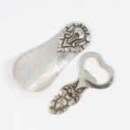 Djokja - Schoenlepel - Flessenopener (2) - .800 zilver, Antiek en Kunst, Antiek | Goud en Zilver