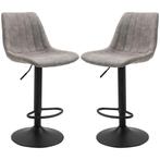 2-delige Set Barkrukken In Retrodesign, Inclusief Voetensteu, Huis en Inrichting, Barkrukken, Verzenden, Nieuw