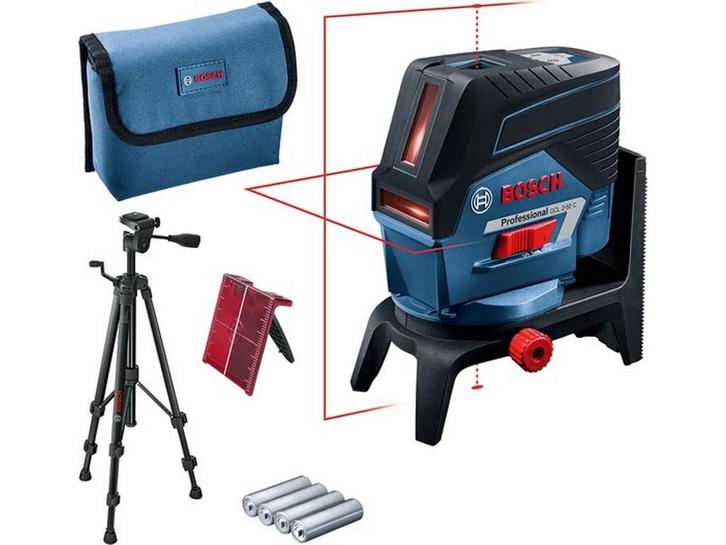 Bosch GCL 2-50 C - Lijnlaser - RM2 + etui + 4 AA batterijen, Huis en Inrichting, Woonaccessoires | Overige, Nieuw, Verzenden