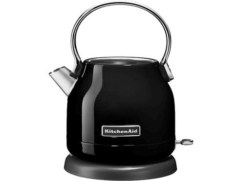 KitchenAid -  Classic 5kek1222 Onyx  - Zwart, Witgoed en Apparatuur, Waterkokers, Nieuw, Rvs, 1 tot 2 liter, Verzenden