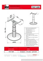 Ilse Vrijstaande Lifttafelpoot 7037 G06 32/69.5cm, Ophalen of Verzenden, Nieuw