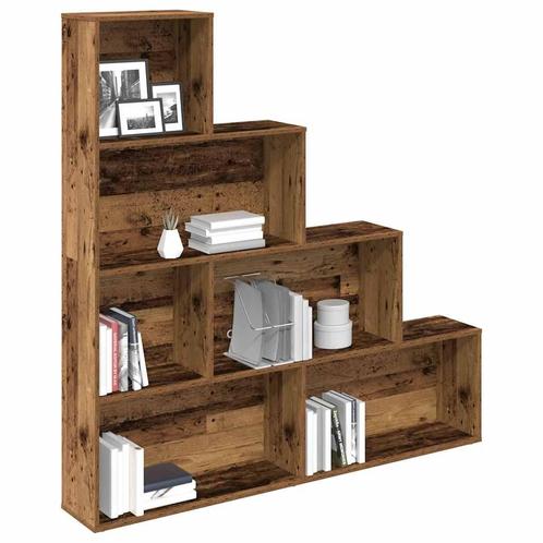 vidaXL Boekenkast 157x24x160 cm bewerkt hout oud houtkleurig, Huis en Inrichting, Kasten | Boekenkasten, Nieuw, Overige houtsoorten