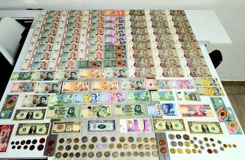 Wereld. - 94 Banknotes / 83 Coins - various dates, Postzegels en Munten, Munten | Nederland