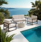 Tuin-loungeset Comosa voor 4 personen, XXL kussens - bruin /, Tuin en Terras, Tuinsets en Loungesets, Verzenden, Nieuw