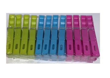 Partij van 20 doosjes Wasknijpers kunststof in 3 kleuren... beschikbaar voor biedingen