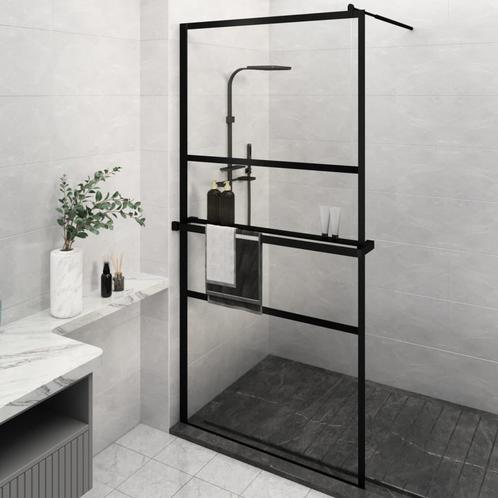 vidaXL Inloopdouchewand met schap 115x195 cm ESG-glas, Doe-het-zelf en Verbouw, Sanitair, Nieuw, Verzenden