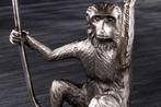 Side table WILDLIFE MONKEY 55cm silver - 44836, Huis en Inrichting, Tafels | Sidetables, Ophalen of Verzenden, Nieuw