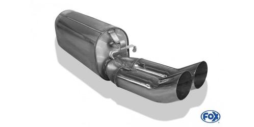FOX Opel Calibra A/ Calibra A 4x4 einddemper Ø50mm - 2x76 ty, Auto-onderdelen, Uitlaatsystemen, Nieuw, Verzenden