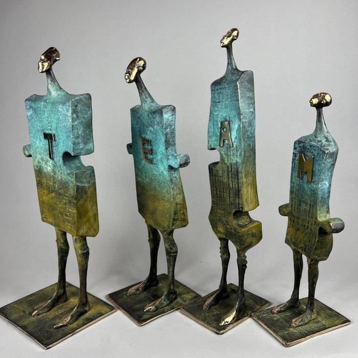 De Zet (1975) - TEAM. - LARGE, 15kg, Bronze, Antiek en Kunst, Kunst | Designobjecten