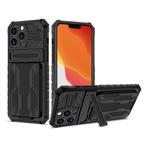 iPhone 12 - Armor Card Slot Hoesje met Kickstand - Wallet, Verzenden, Nieuw
