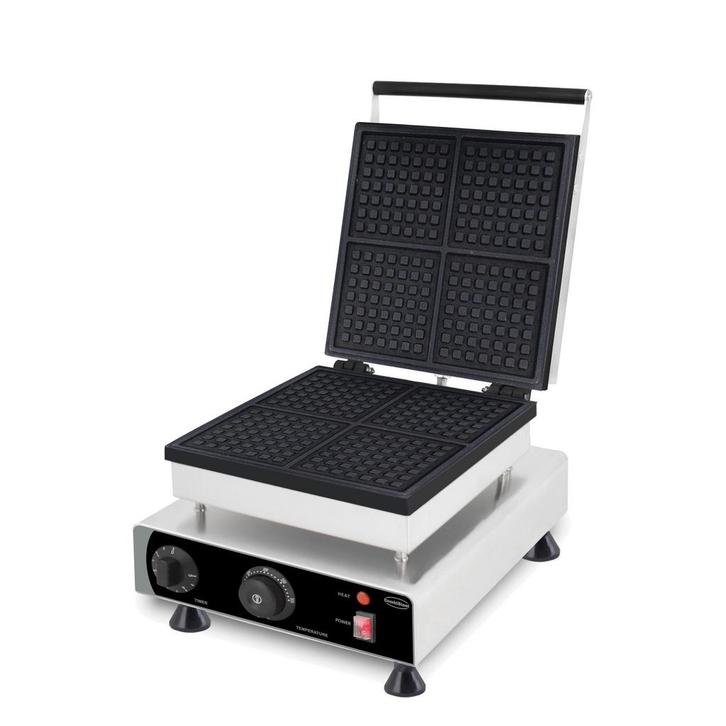 Combisteel Wafelijzer | 4x Vierkante Wafels | 1.75kw | 305x4, Zakelijke goederen, Horeca | Keukenapparatuur, Nieuw in verpakking