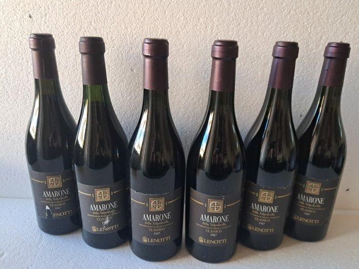 1987 Lenotti - Amarone della Valpolicella Classico - 6, Verzamelen, Wijnen