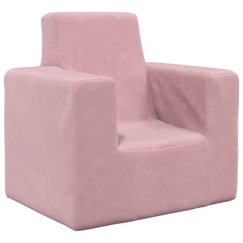 vidaXL Kinderbank zacht pluche roze, Kinderen en Baby's, Kinderkamer | Overige Meubels, Nieuw, Verzenden