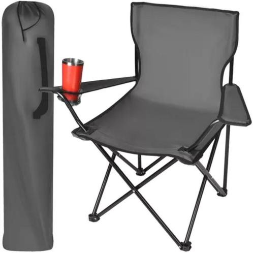 Trizand Lichtgewicht en duurzame visstoel - Grijs, Caravans en Kamperen, Kampeeraccessoires, Nieuw, Ophalen of Verzenden