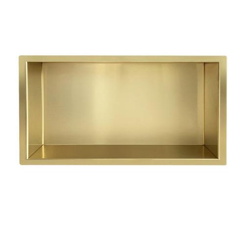 Inbouwnis Wiesbaden 30x60x10 cm Geborsteld Messing Goud, Doe-het-zelf en Verbouw, Sanitair, Bad, Nieuw, Ophalen of Verzenden