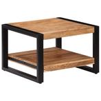 vidaXL Salontafel 60x60x40 cm massief acaciahout, 50 tot 100 cm, Verzenden, Nieuw, 50 tot 100 cm