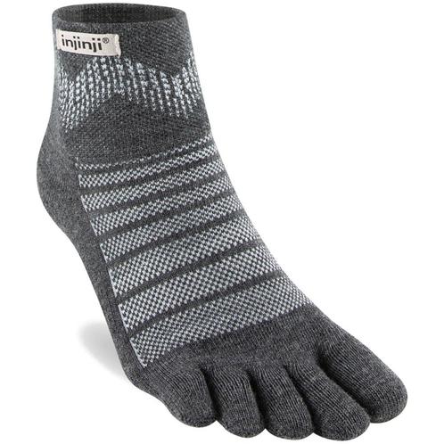 Injinji Outdoor Midweight Mini-Crew  Donkergrijs/Lichtgrijs, Sport en Fitness, Bergsport en Wandelen, Kleding, Nieuw, Verzenden