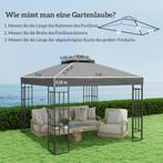 TRUUSK Vervangend Dak Paviljoen 3x3m - Waterdicht Dubbel Dak, Tuin en Terras, Verzenden, Nieuw