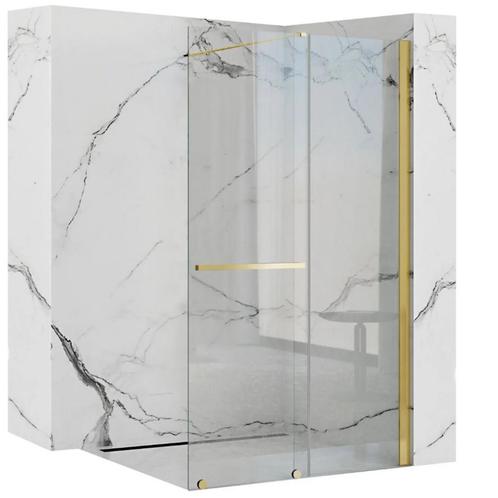 REA Glanzende gouden douchewand - minimalistisch design -..., Doe-het-zelf en Verbouw, Sanitair, Nieuw, Ophalen of Verzenden