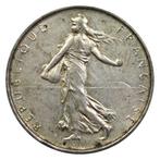 Frankrijk. 3 x France 5 Francs Silver Semeuse Coin 1959-1969