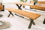 Eikenhouten bank Thor 180cm/ 38807, Ophalen of Verzenden, Nieuw