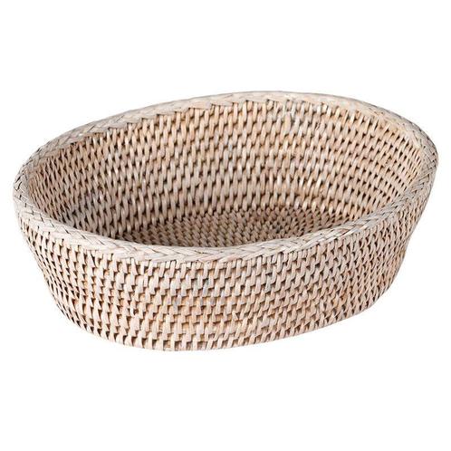 Ovale Rotan broodmand Kitaku 25x20x8cm, Huis en Inrichting, Woonaccessoires | Schalen en Manden, Nieuw, Ophalen of Verzenden