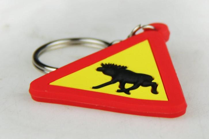 Sleutelhanger waarschuwingsbord Eland, Diversen, Overige Diversen, Ophalen of Verzenden