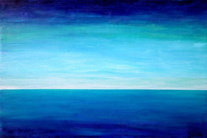Denis Kuvayev (1971) - OCEAN BLUES - XXL, Antiek en Kunst, Kunst | Schilderijen | Modern