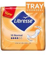LIBRESSE NORMAL INVISIBLE MAANDVERBAND TRAY 16 X 16 STUKS, Verzenden, Nieuw