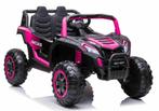 Kinderauto, BEACH BUGGY roze, 4wd, BlueTooth,RC, leder, eva!, Ophalen of Verzenden, Nieuw