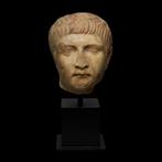 Oud-Romeins Marmer Hoofd van Generaal Drusus de Jongere., Verzamelen, Mineralen en Fossielen