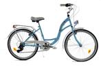 Meisjesfiets - 24 inch fiets - 6 versnellingen - blauw wit, Fietsen en Brommers, Fietsen | Meisjes, Ophalen of Verzenden, Nieuw