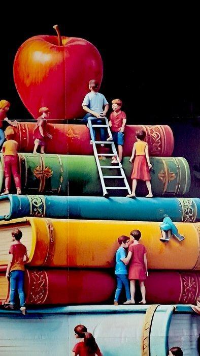 Giorgio Stocco - The climbers 70- opera unica, Antiek en Kunst, Kunst | Schilderijen | Modern