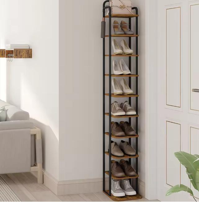 Verticale Schoenenkast 10 Lagen – Smal Ruimtebesparend Rek, Huis en Inrichting, Kasten | Schoenenkasten, Nieuw, Verzenden