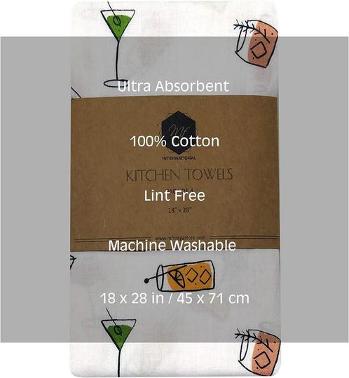 MF International Bedrukte Theedoeken | 4-Pak | 45 x 71 cm |, Huis en Inrichting, Keuken | Textiel