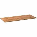 vidaXL Tafelblad rechthoekig 240x90x4 cm massief eikenhout, Huis en Inrichting, Tafels | Eettafels, Verzenden, Nieuw