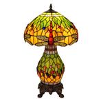 Tiffany tafellamp met verlichte voet – libelle in, Verzenden, Nieuw