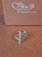 zilveren ring met zirkoon in verschillende maten, Nieuw, Ophalen of Verzenden, Zilver, Zilver