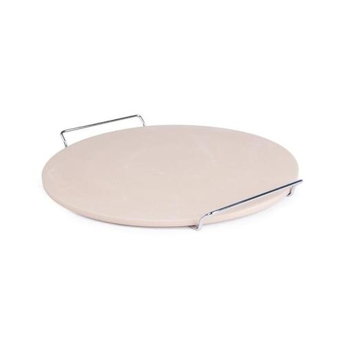 Ronde pizzasteen met metalen houder, Huis en Inrichting, Keuken | Keukenbenodigdheden, Verzenden